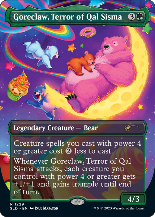 Goreclaw, Terror of Qal Sisma (SLD-1229) - rare (Borderless) - Foil