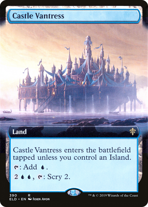 Castle Vantress (ELD-390) - rare: (Extended Art)