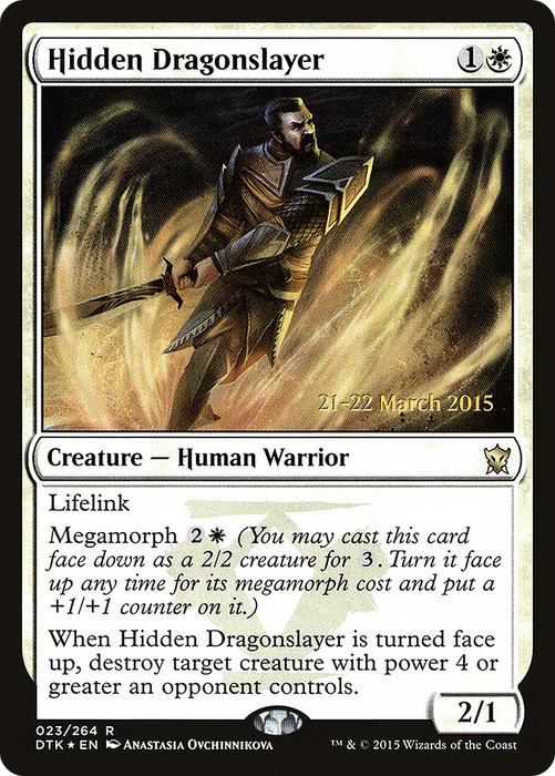 Hidden Dragonslayer (PRE-23S) - rare - Foil