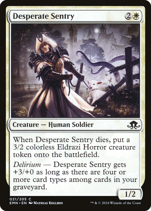 Desperate Sentry (EMN-021) - common - Foil