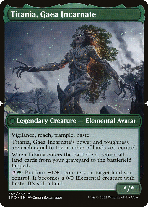 Titania, Gaea Incarnate (BRO-256B) - mythic - Foil