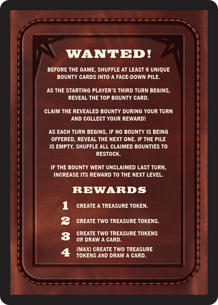 Bounty: Gorra Tash and Silas // Wanted! (TOTC-032) - common