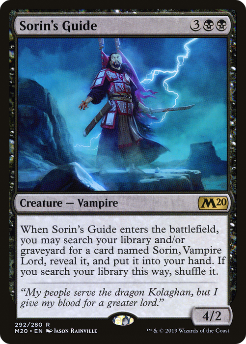 Sorin's Guide (M20-292) - rare