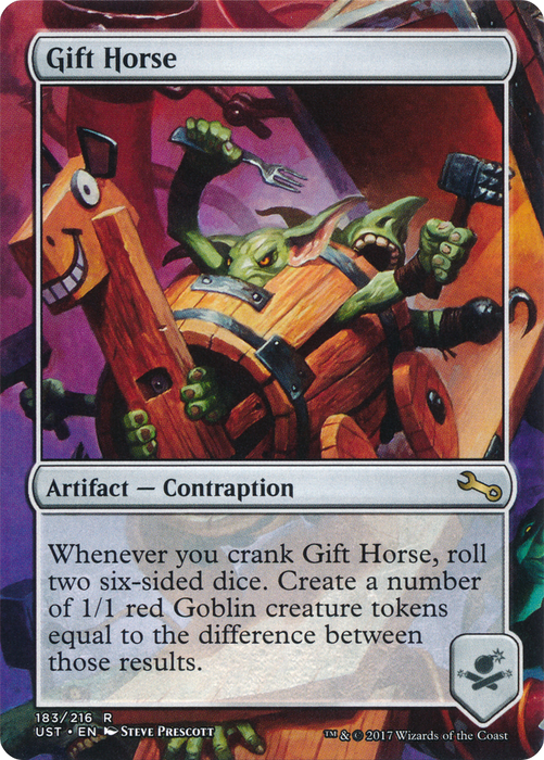 Gift Horse (UST-183) - rare (Borderless) - Foil