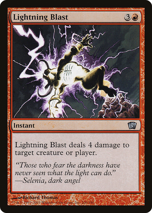 Lightning Blast (8ED-200★) - uncommon - Foil