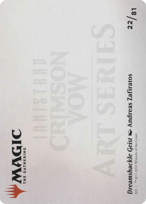 Dreamshackle Geist // Dreamshackle Geist (AVOW-022) - common (Borderless) - Foil