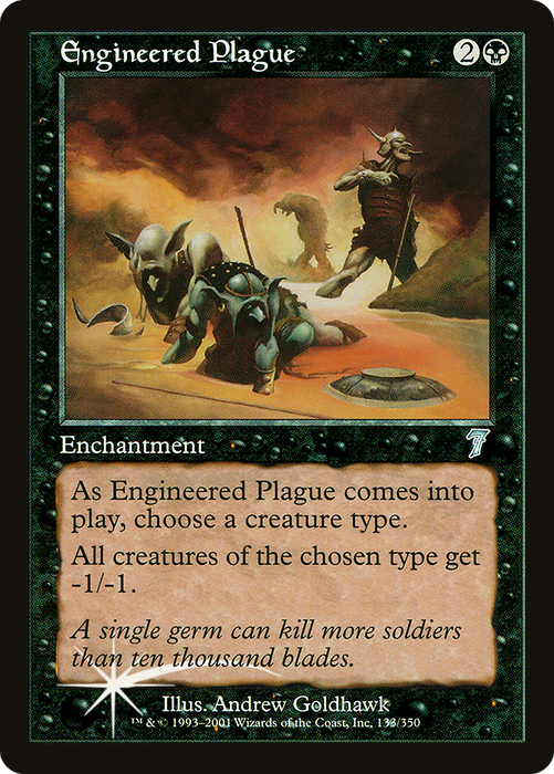 Engineered Plague (7ED-133★) - uncommon - Foil