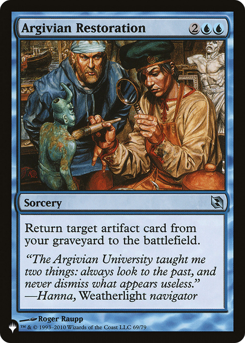 Argivian Restoration (LIST-DDF-69) - uncommon