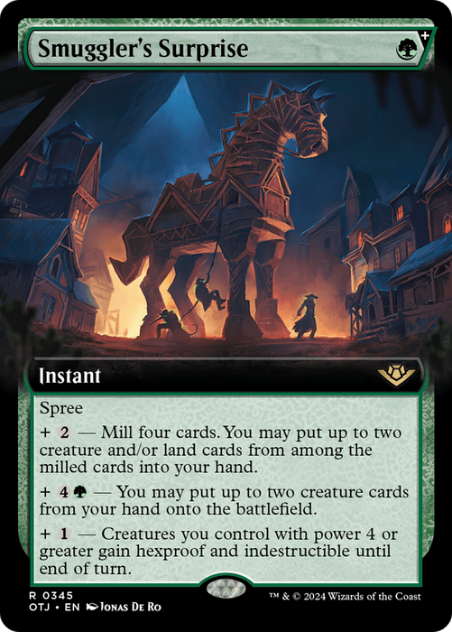 Smuggler's Surprise (OTJ-345) - rare: (Extended Art, spree) - Foil