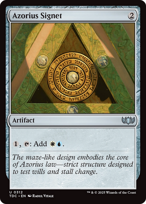 Azorius Signet (TDC-312) - uncommon