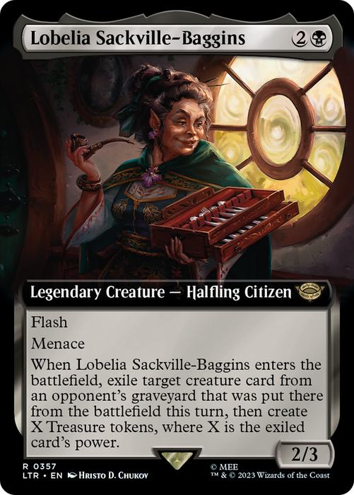 Lobelia Sackville-Baggins (LTR-357) - rare: (Extended Art)