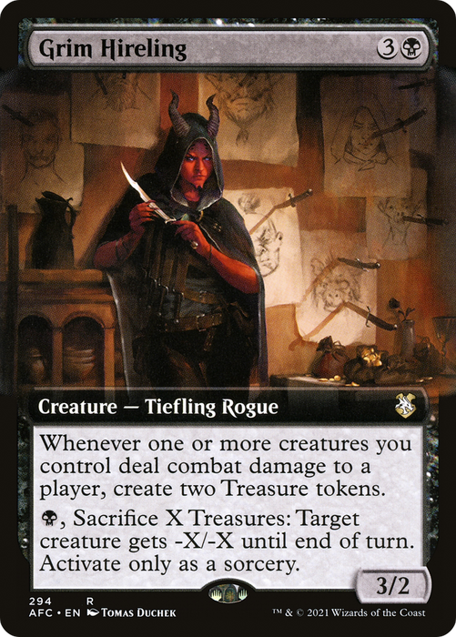 Grim Hireling (AFC-294) - rare: (Extended Art)