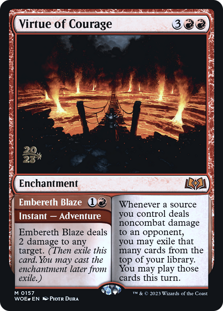 Virtue of Courage // Embereth Blaze (PRE-157S) - mythic - Foil