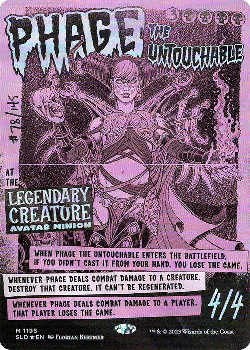 Phage the Untouchable (SLD-1195) - mythic (Borderless) - Foil