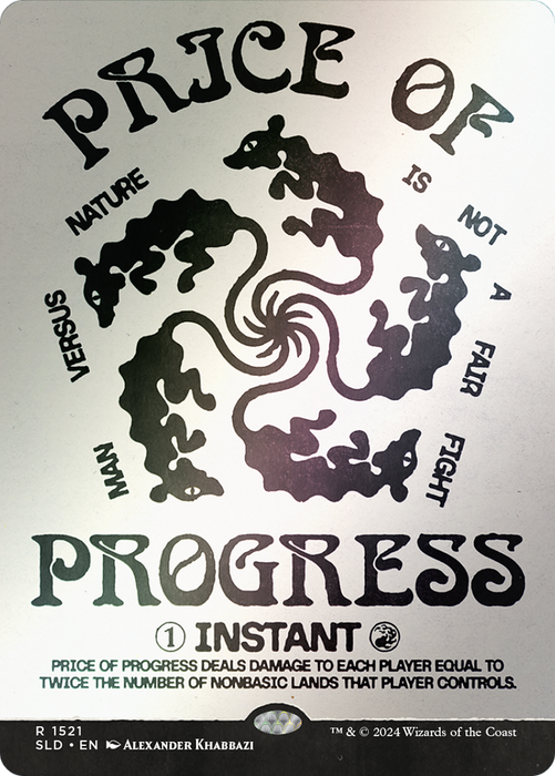 Price of Progress (SLD-1521★) - rare: (Showcase) (Borderless) - Foil
