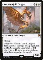 Ancient Gold Dragon (CLB-003) - mythic