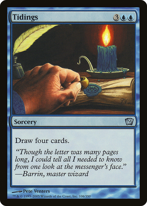 Tidings (9ED-106★) - uncommon - Foil