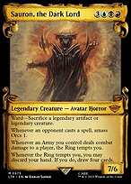 Sauron, the Dark Lord (LTR-675) - mythic: (Showcase) - Foil