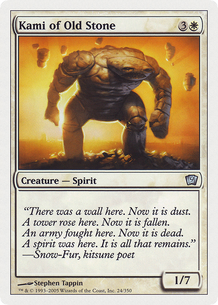Kami of Old Stone (9ED-024) - uncommon