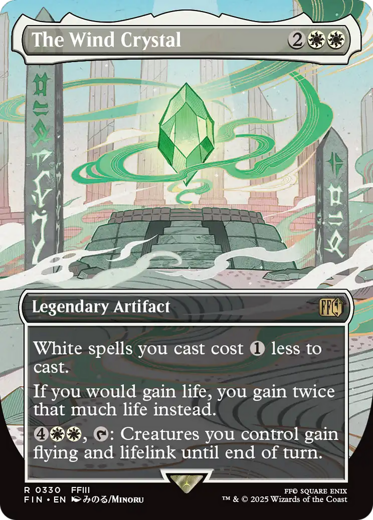 The Wind Crystal (Borderless) (FIN-330) - rare