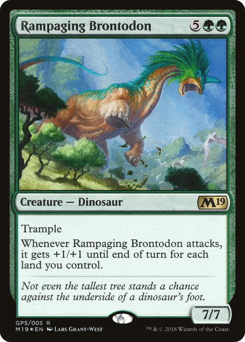 Rampaging Brontodon (GBP-GP5) - rare - Foil