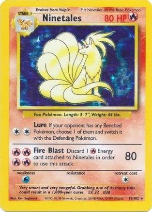 Ninetales (012/102) - BS  - Holo Rare - Holofoil
