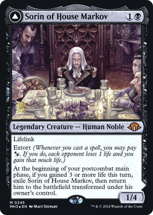 Sorin of House Markov // Sorin, Ravenous Neonate (PRE-245S) - mythic - Foil