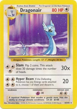 Dragonair (018/102) - BS  - Rare