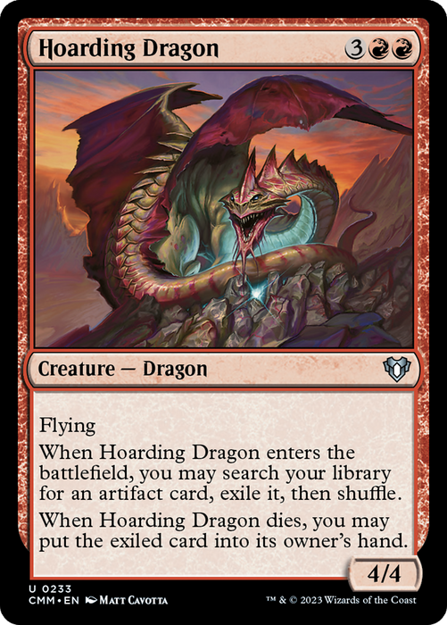 Hoarding Dragon (CMM-233) - uncommon - Foil