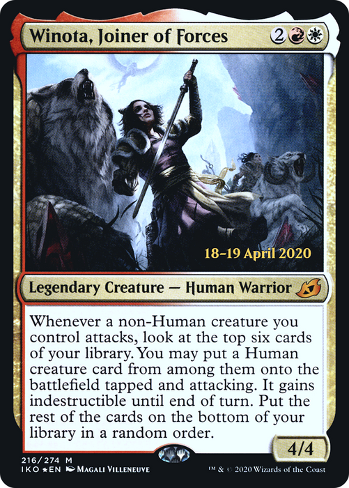 Winota, Joiner of Forces (PRE-216S) - mythic - Foil