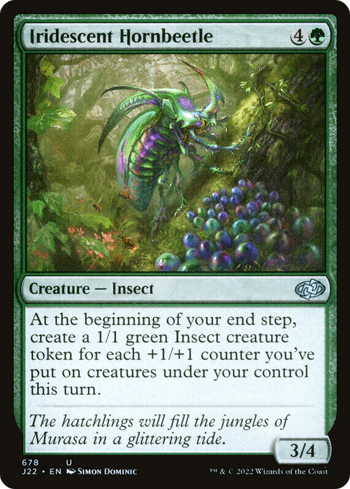 Iridescent Hornbeetle (J22-678) - uncommon