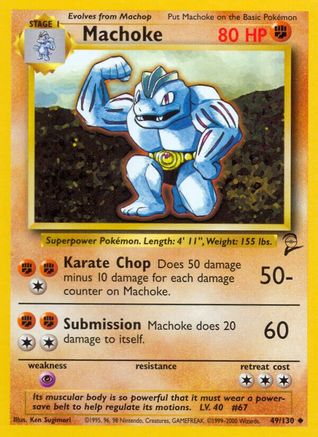 Machoke (049/130) - BS2  - Uncommon