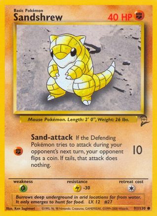Sandshrew (091/130) - BS2  - Common