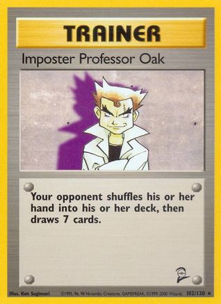 Imposter Professor Oak (102/130) - BS2  - Rare
