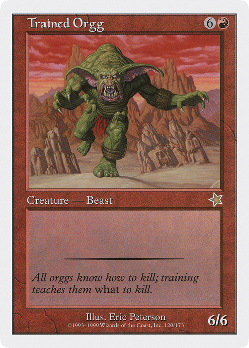 Trained Orgg (S99-120) - rare