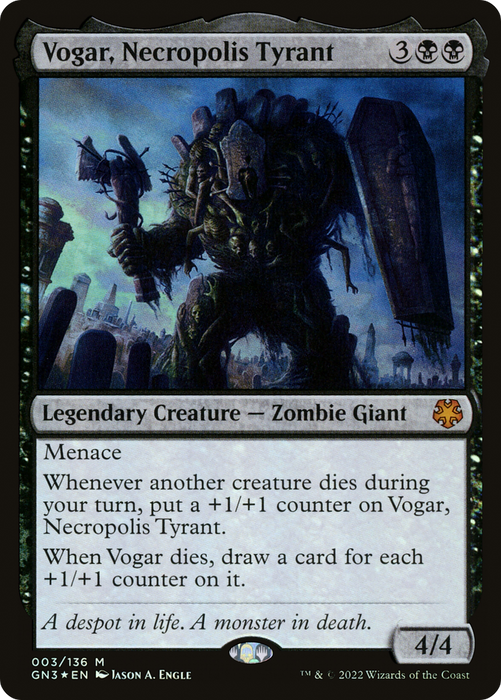 Vogar, Necropolis Tyrant (GN3-003) - mythic - Foil