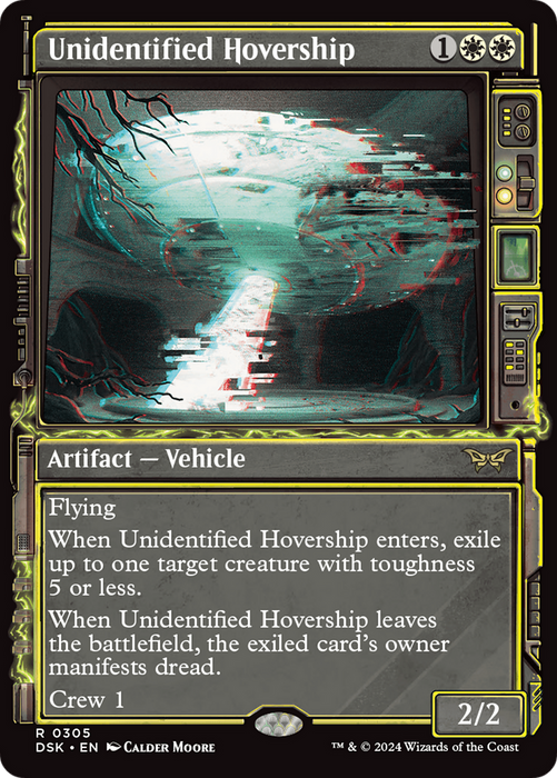 Unidentified Hovership (DSK-305) - rare: (Showcase) - Foil