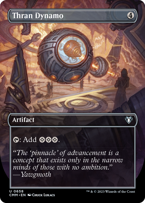 Thran Dynamo (CMM-658) - uncommon (Borderless) - Foil