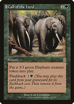 Call of the Herd (ODY-231) - rare: (tombstone) - Foil
