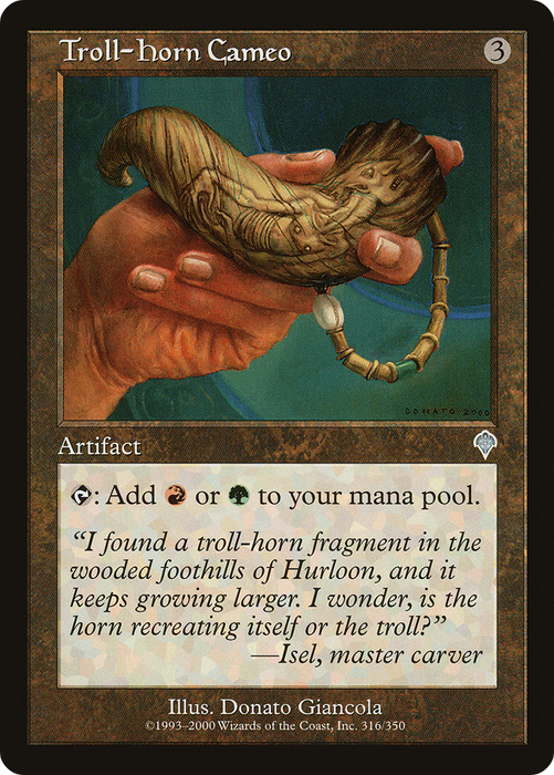 Troll-Horn Cameo (INV-316) - uncommon - Foil