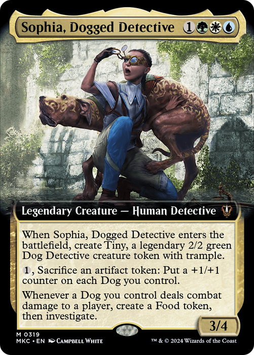 Sophia, Dogged Detective (MKC-319) - mythic: (Extended Art) - Foil