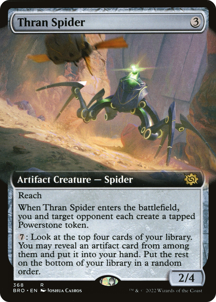Thran Spider (BRO-368) - rare: (Extended Art) - Foil
