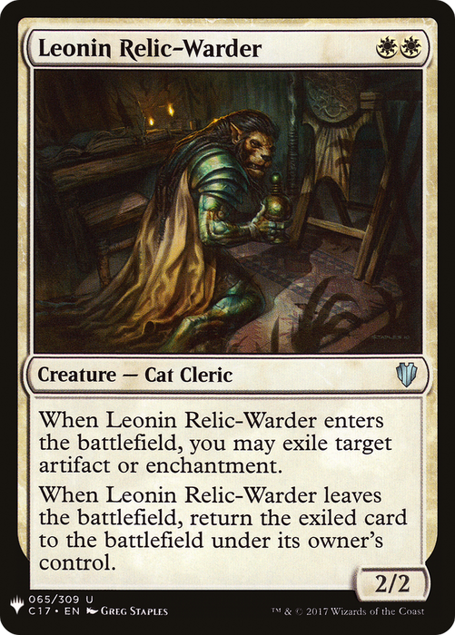 Leonin Relic-Warder (LIST-C17-65) - uncommon