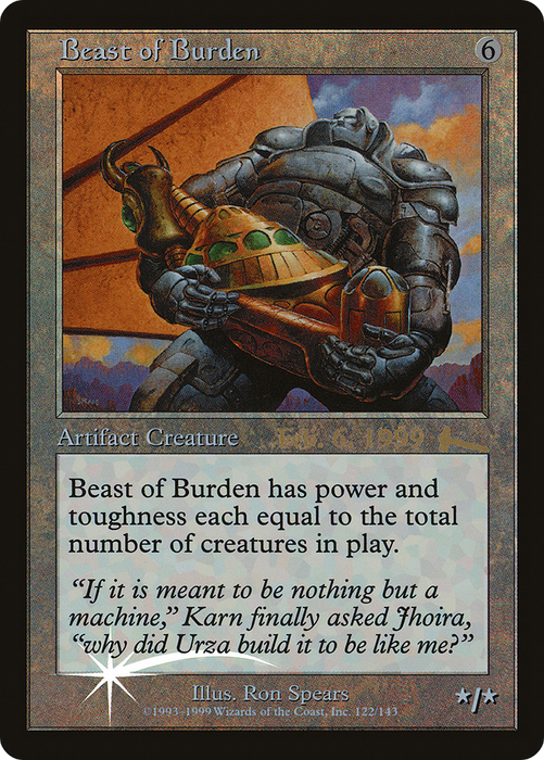 Beast of Burden (PRE-122) - rare - Foil