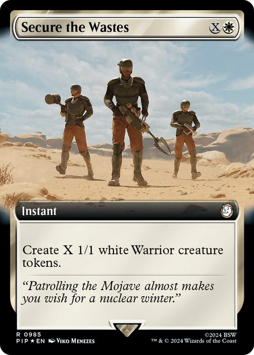 Secure the Wastes (PIP-985) - rare: (Extended Art) - Foil