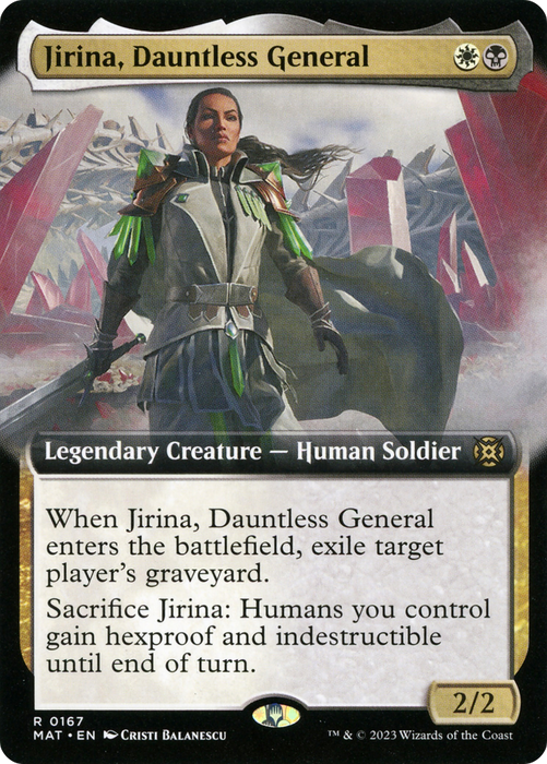 Jirina, Dauntless General (MAT-167) - rare: (Extended Art)