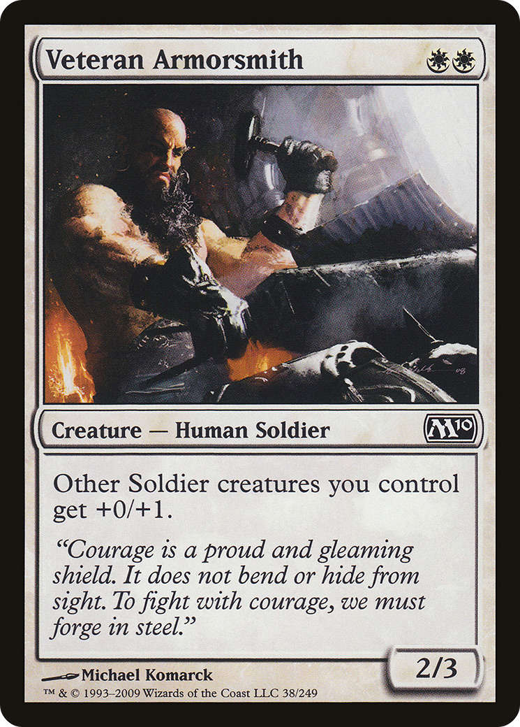 Veteran Armorsmith (M10-038) - common - Foil