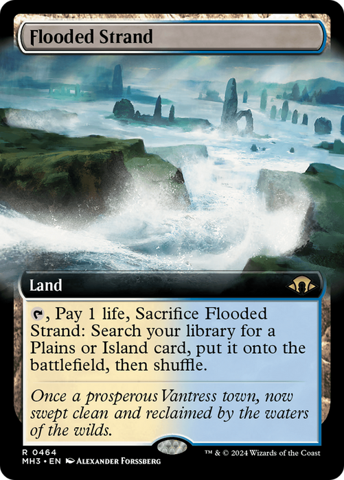 Flooded Strand (MH3-464) - rare: (Extended Art)