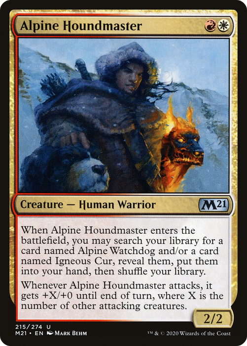 Alpine Houndmaster (M21-215) - uncommon