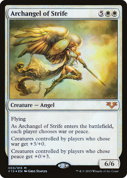 Archangel of Strife (V15-003) - mythic - Foil